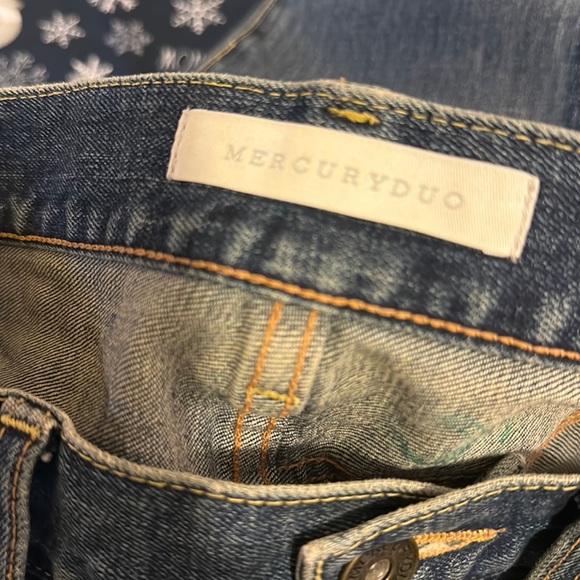 MERCURYDUO WOMENS JEAN SIZE 25 BLUE COLOR - Picture 2 of 12